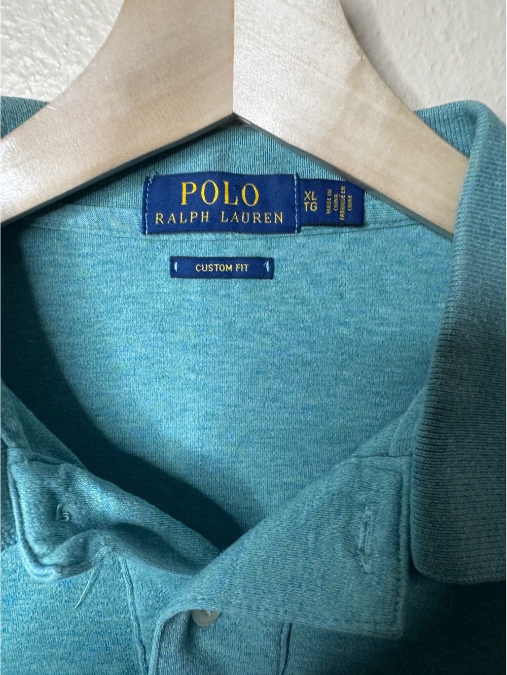 Polo Ralph Lauren Men's Polo Shirt XL Blue Custom Fit Cotton - Picture 2 of 7